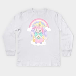 Baphomet Blessings Kids Long Sleeve T-Shirt